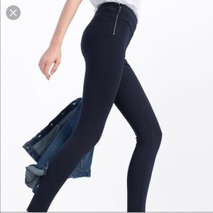 Zara double side zipper high waisted leggings S